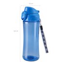 Ver imagem 2 de Garrafa Squeeze Color Plástico Para Água Academia 550ml Azul