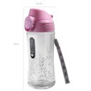 Ver imagem 2 de Garrafa Squeeze Bubble Plástico Para Água Academia 400ml Rosa