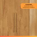 Ver imagem 4 de Guarda Roupas Casal 4 Portas 3 Gavetas 100% Mdf Tunis