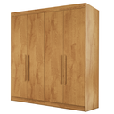 Ver imagem 1 de Guarda Roupas Casal 4 Portas 3 Gavetas 100% Mdf Tunis