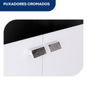 Ver imagem 5 de Conjunto Cozinha Carol Gabinete e Armário Aéreo 4 Portas MDP 59cm - Branco