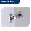 Ver mais imagens de Conjunto Cozinha Carol Gabinete e Armário Aéreo 4 Portas MDP 59cm - Branco