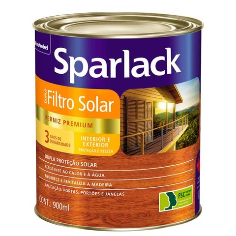Sparlack Triplo Filtro Solar 900ml Natural Brilhante