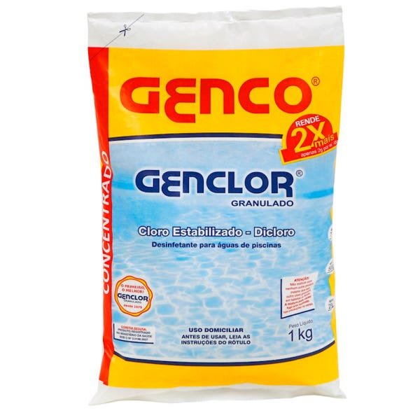 Cloro Granulado Estabilizado Genclor Genco 1kg - 1