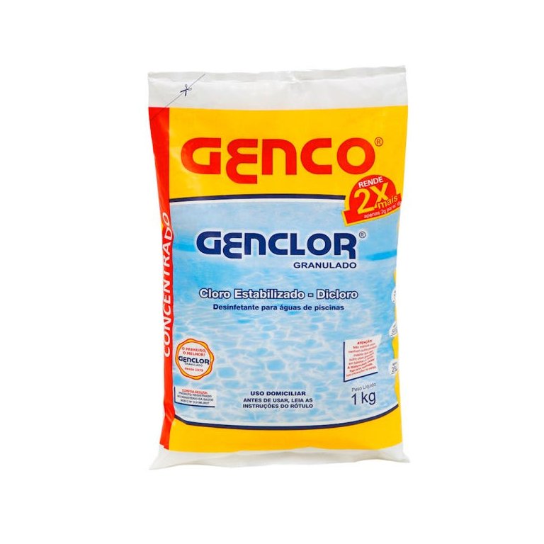 Cloro Granulado Estabilizado Genclor Genco 1kg