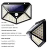 Luminária Solar 100 Led com Sensor para Jardim Externa Prova D'água Luz Led Solar Lâmpada - 2