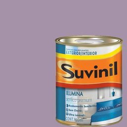 Tinta Acrilica Semi Brilho Premium Suvinil Malva 900Ml. - 1