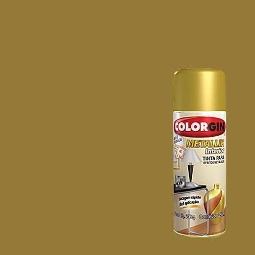 Spray Metallik Interior Dourado Ref 057 - COLORGIN - 2