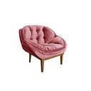 Ver imagem 3 de Poltrona Decorativa Marcela Veludo Rosa
