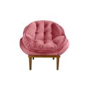 Ver imagem 2 de Poltrona Decorativa Marcela Veludo Rosa