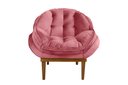 Ver imagem 2 de Poltrona Decorativa Marcela Veludo Rosa