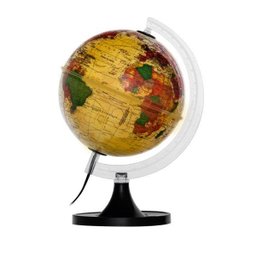 Globo Terrestre Libreria 21cm Aquarela Amarelo Pi/Bs-Pp 310979 Politico Bivolt Base Preta - 2