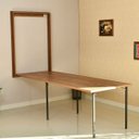 Ver imagem 1 de Mesa Dobrável Retrátil de Parede 275x89 Noronha