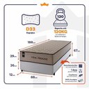Ver imagem 2 de Cama Box Espuma San Diego Solteiro 88x188 Branco King House
