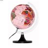 Globo Terrestre Libreria 21cm Aquarela Rosa Pi/Bs-Pp 310986 Politico Bivolt Base Pls Preta - 2