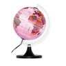 Globo Terrestre Libreria 21cm Aquarela Rosa Pi/Bs-Pp 310986 Politico Bivolt Base Pls Preta - 1