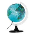 Ver imagem 1 de Globo Terrestre Libreria 21cm Aquarela Verde Claro Pi/Bs-Pp 310993 Politico Bivolt Preta