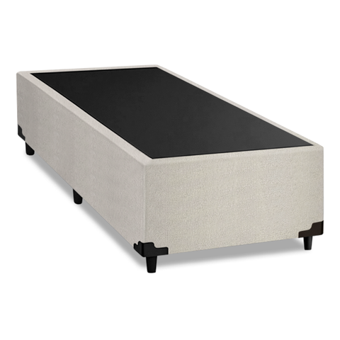 Cama Box Solteiro 0,88m com 38cm de Altura Prince Branco