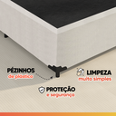Ver imagem 5 de Cama Box Solteiro 0,88m com 38cm de Altura Prince Branco