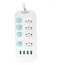 Ver imagem 2 de Extensao 4 Tomadas + 4 Usb Filtro de Linha