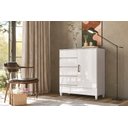 Ver imagem 2 de Comoda Gaveteiro C/ 4 Gavetas 1 Porta Fit -santos Andirá - com Pés -branco