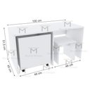 Ver imagem 6 de BAÚ COM RODAS E MESA COM BANCO PARA BRINCAR M157.2021.B MUNDI MOVEIS