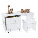 Ver imagem 5 de BAÚ COM RODAS E MESA COM BANCO PARA BRINCAR M157.2021.B MUNDI MOVEIS