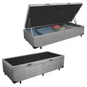 Ver imagem 1 de Cama Box Baú Solteiro Suede Sereneprime Cinza 88x188x44