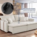 Ver mais imagens de Sofá Cama em Madeira Eucalipto 180cm Detroid Yescasa