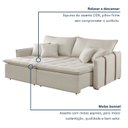 Ver imagem 6 de Sofá Cama em Madeira Eucalipto 180cm Detroid Yescasa