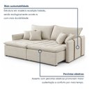 Ver imagem 6 de Sofá Cama em Madeira Eucalipto 180cm Detroid Yescasa