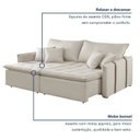 Ver imagem 6 de Sofá Cama em Madeira Eucalipto 180cm Detroid Yescasa