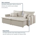 Ver imagem 5 de Sofá Cama em Madeira Eucalipto 180cm Detroid Yescasa