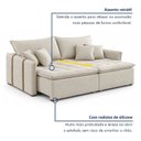 Ver imagem 4 de Sofá Cama em Madeira Eucalipto 180cm Detroid Yescasa