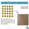 Elemento Tátil Alerta Pvc Parafusado Amarelo - 3
