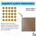 Ver imagem 4 de Elemento Tátil Alerta Pvc Parafusado Amarelo