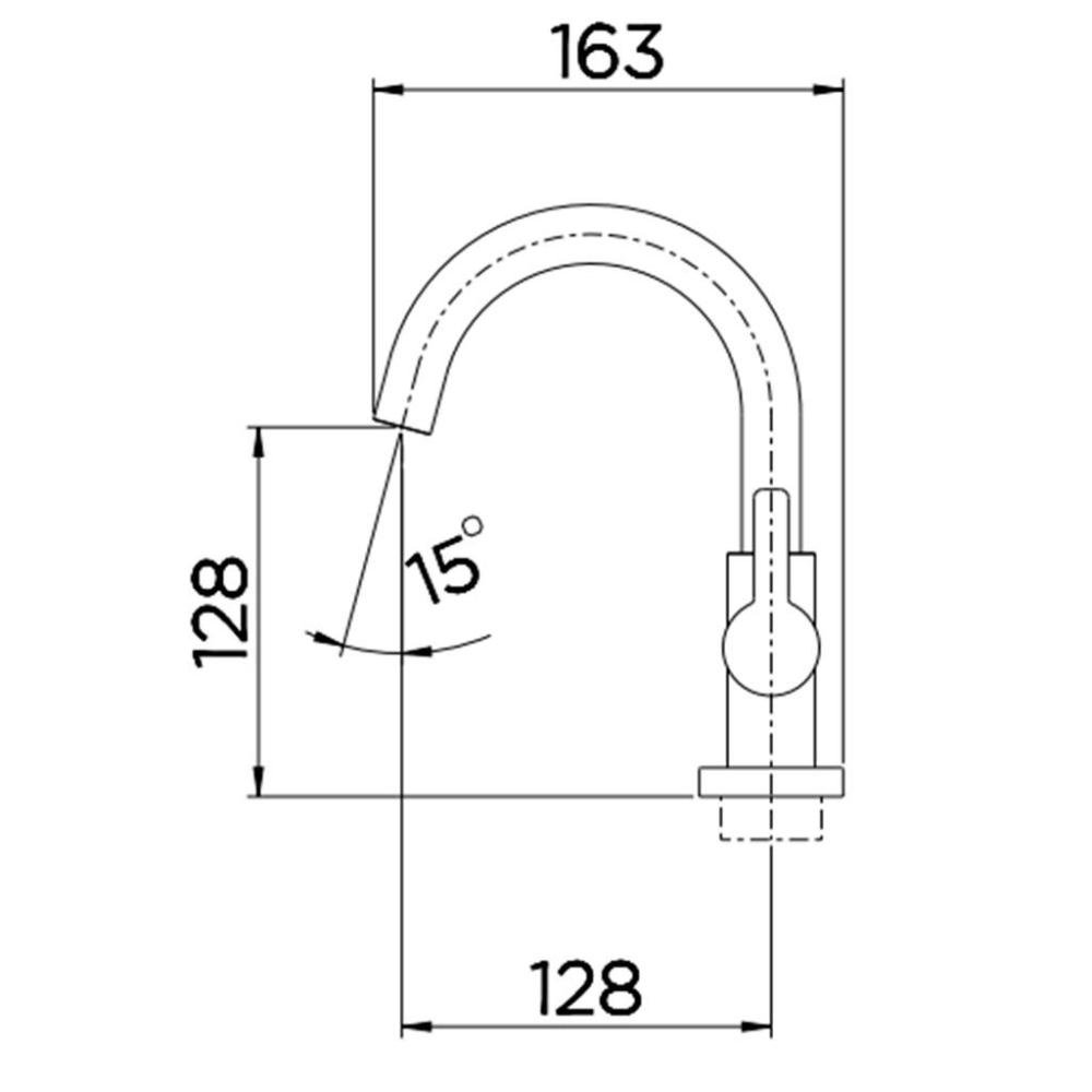 Torneira para Lavatório Docol Chess de Mesa com Bica Baixa Cromado 1/2" - 4