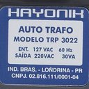 Ver imagem 3 de Auto Transformador Parede 127/220VAC 30VA TRP 3022 Preto HAYONIK