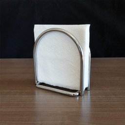 Suporte Porta Guardanapo Papel De Mesa Arco Aço Cromado - 4