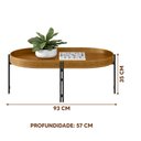 Ver imagem 4 de Mesa de Centro Industrial para Sala Nature Fosco Mônaco Linea Brasil