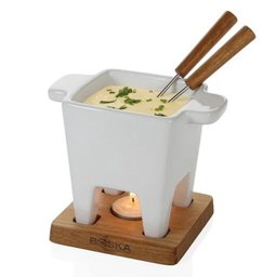 Fondue em Cerâmica 5 Peças Bianco 300ml Boska Branco - 1