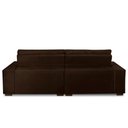 Ver imagem 5 de Sofá Retrátil e Reclinável 3 Lugares com Molas 2,50m Dani Suede Marrom Adonai Estofados