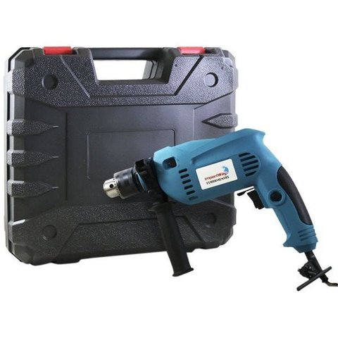 Furadeira de Impacto 1/2" Profissional 750w com Maleta + 27 Acessórios 220v Importway Iwfi-002