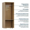 Ver mais imagens de Módulo 45x120 2 Portas 1 Kit Prateleiras Frame CabeCasa MadeiraOriginals