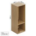 Ver imagem 5 de Módulo 45x120 2 Portas 1 Kit Prateleiras Frame CabeCasa MadeiraOriginals