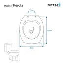 Ver imagem 3 de Assento Sanitário com Fechamento Lento Perola Branco para Vaso Pettra