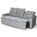 Ver imagem 5 de Sofá Retrátil e Reclinável 180cm Suede com Molas Espirais Europa King House