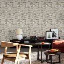 Ver imagem 2 de Papel de Parede Decorativo Pedra Canjiquinha Tons Areia 1,5m