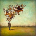 Ver imagem 1 de Thanks For The Melodies Canaleta 60x60cm Preta