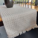 Ver imagem 5 de Caminho de Mesa Nobre Algodão Cru 33x150